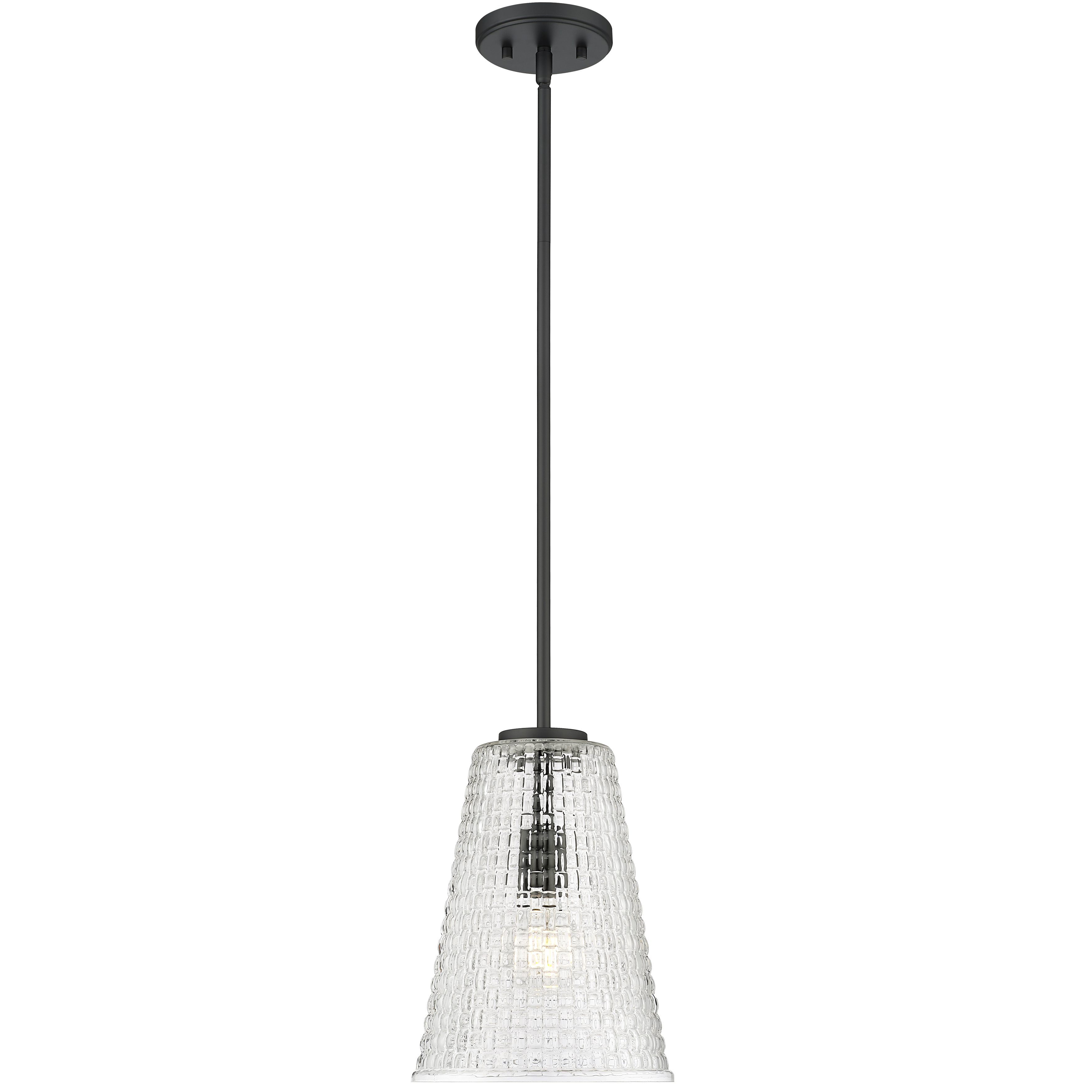 Saben 1 Light 9.25 inch Matte Black Pendant Ceiling Light